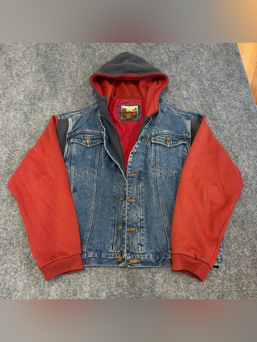 SYN Jeans Denim Hooded Jacket – Men’s Size L